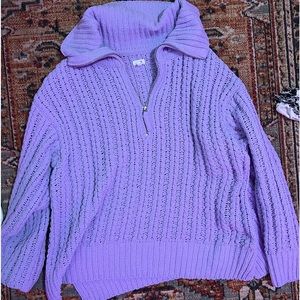 purple aerie zip up